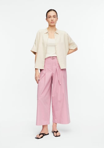 Wide Leg Pantalon COMMA en rose : devant