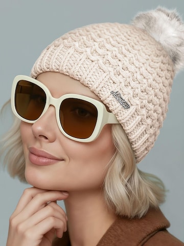 Neverless Mütze '1978' in Beige