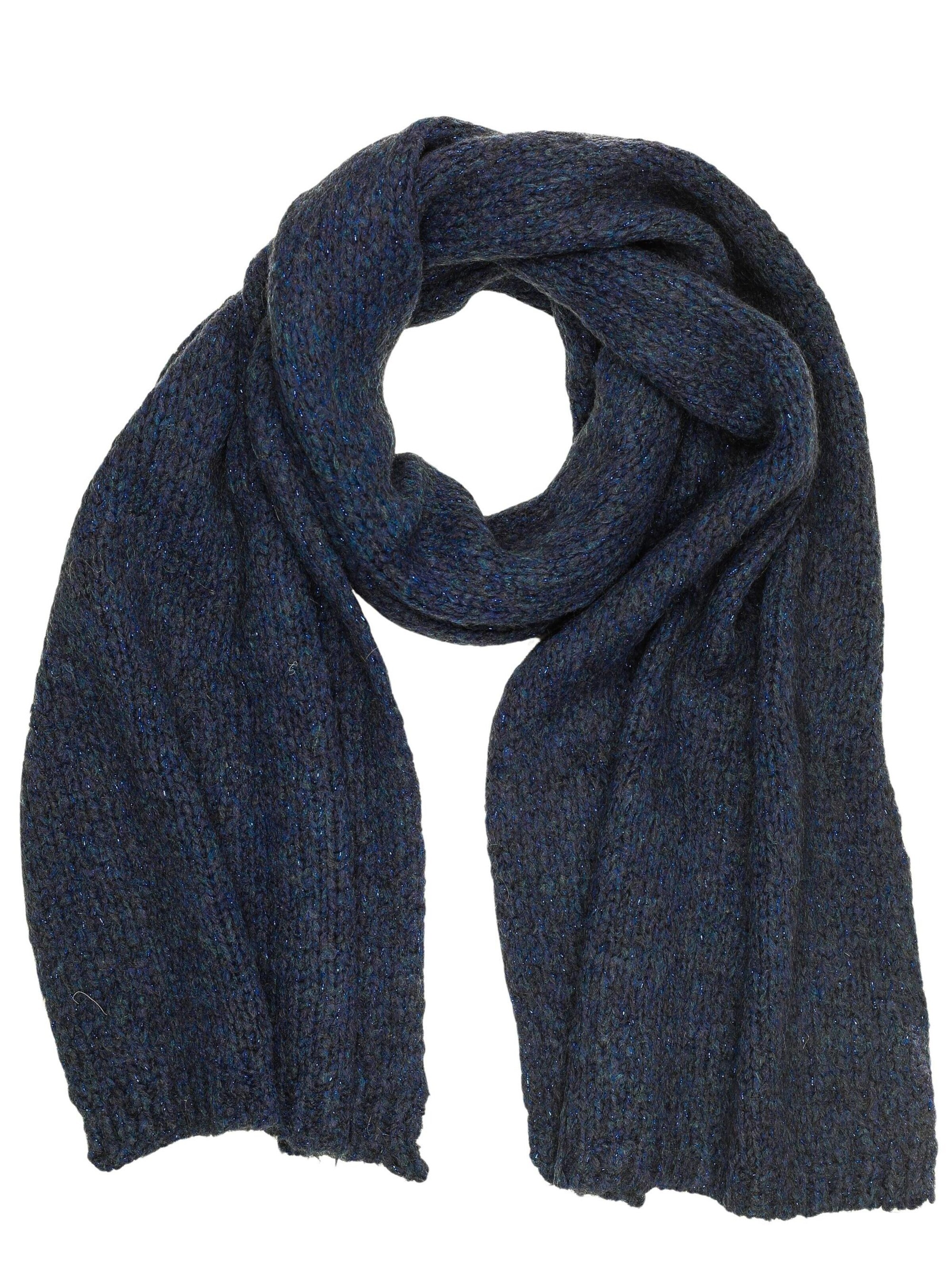 COLLEZIONE ALESSANDRO Scarf 'Merinoa' in Blue: front