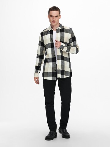 Only & Sons Slim fit Button Up Shirt 'Gudmund' in Mixed colors