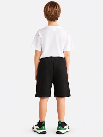 GrimelangeHlače 'GRIMELANGE Knit-Shorts mit Kordelzugbund' - crna boja