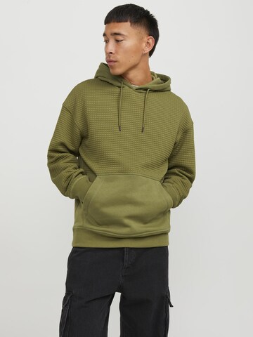JACK & JONES Sweatshirt in Groen: voorkant