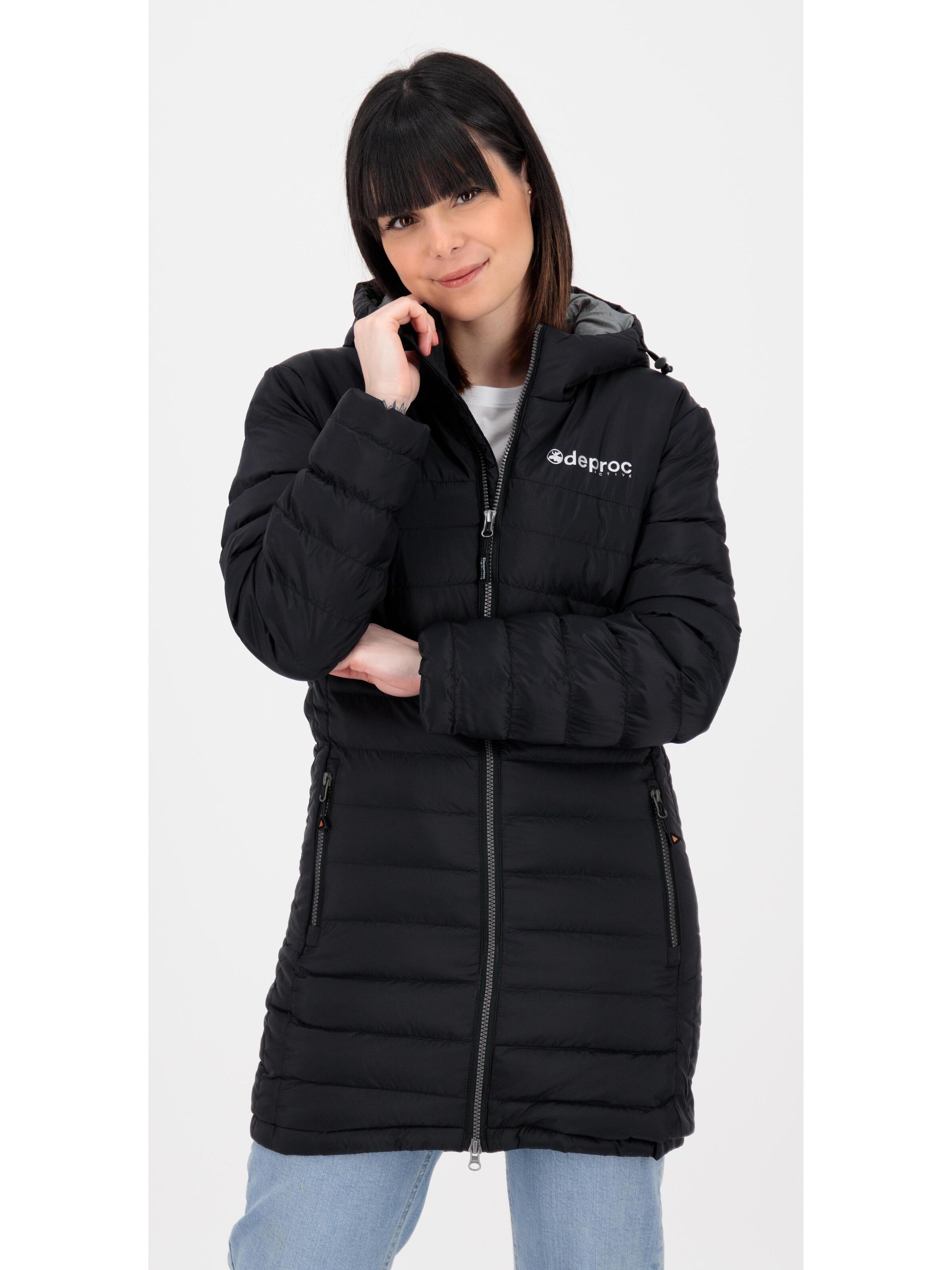 deproc Winter Parka 'GILMOUR II LONG' in Grey: front