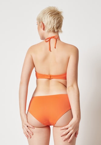 Skiny Bez ramienok Bikinový top - oranžová