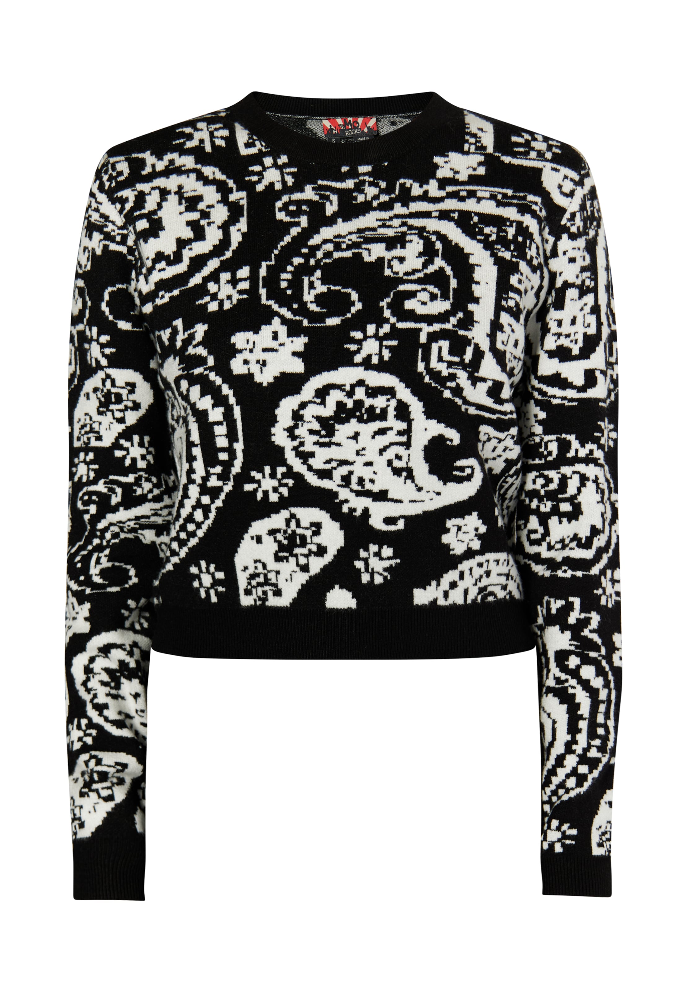 myMo ROCKS Pulóver 'Blonda' - fekete: elől