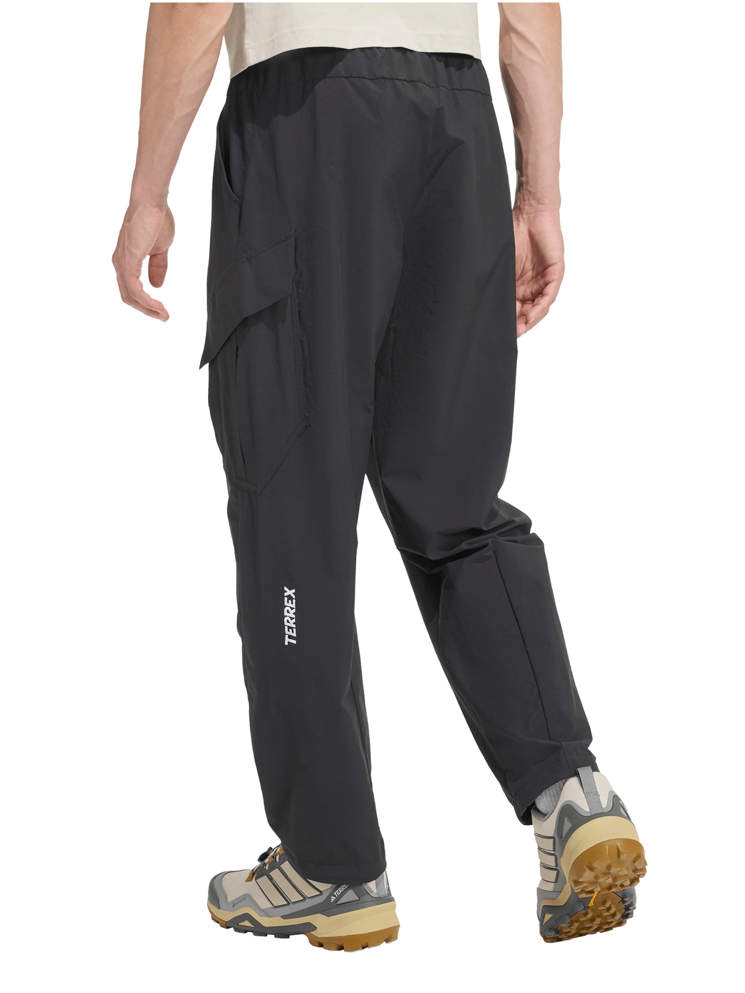 Effilé Pantalon outdoor 'Xploric' ADIDAS TERREX en noir