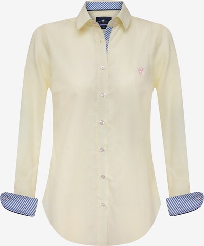 DENIM CULTURE Blusa 'ANAIS' en azul / amarillo claro / rosa / blanco, Vista del producto