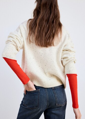 MANGO Sweater 'ANABELA' in Beige: back