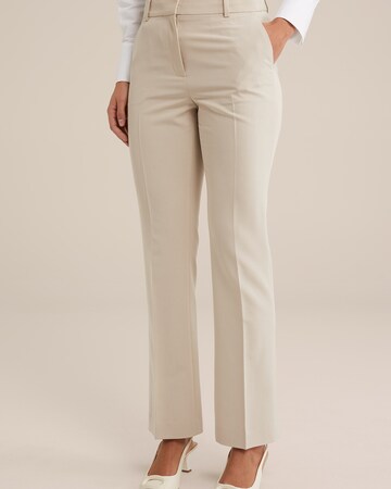 Bootcut Pantaloni di WE Fashion in beige: frontale