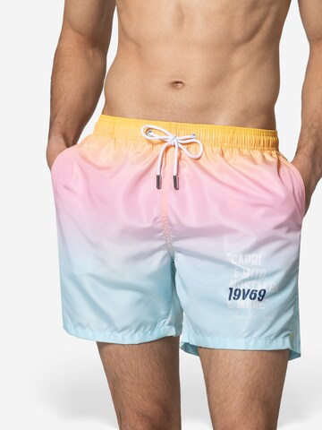19V69 ITALIA Swimming shorts 'Siro' in Orange: front