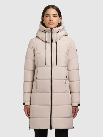 khujo Wintermantel 'Indie2' in Beige: Vorderseite