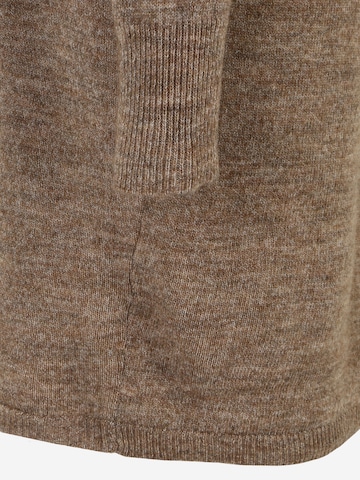 Pieces Tall Knitted dress 'JULIANA' in Brown