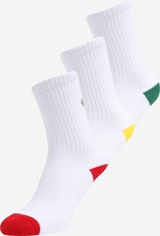 Chaussettes 'Fancy Fruit' Mister Tee en blanc : devant