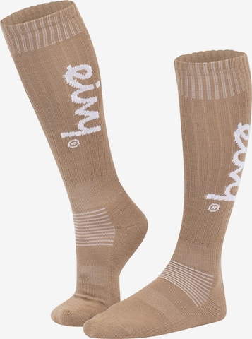 Chaussettes de sport Eivy en marron : devant