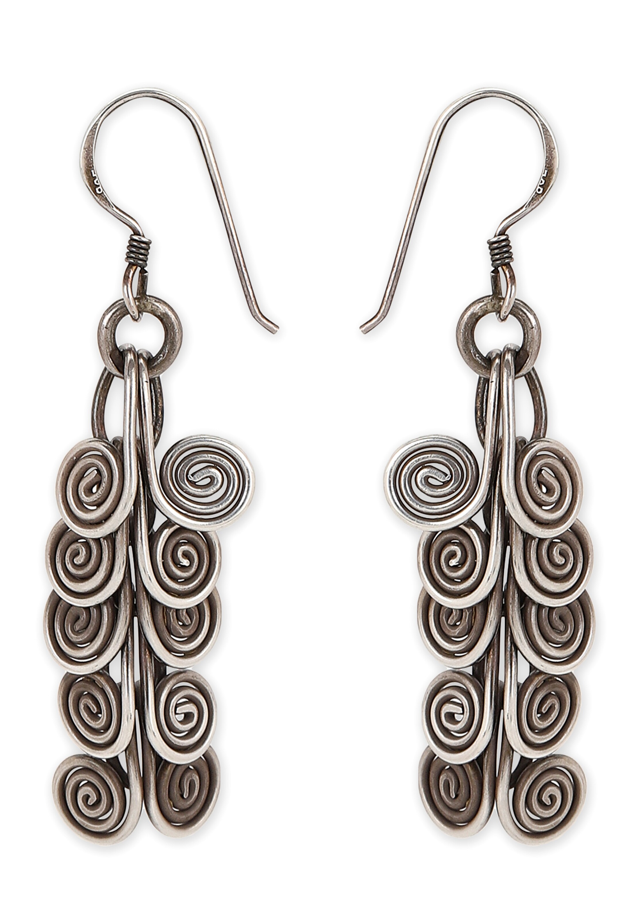 IZIA Oorbellen in Zilver: voorkant