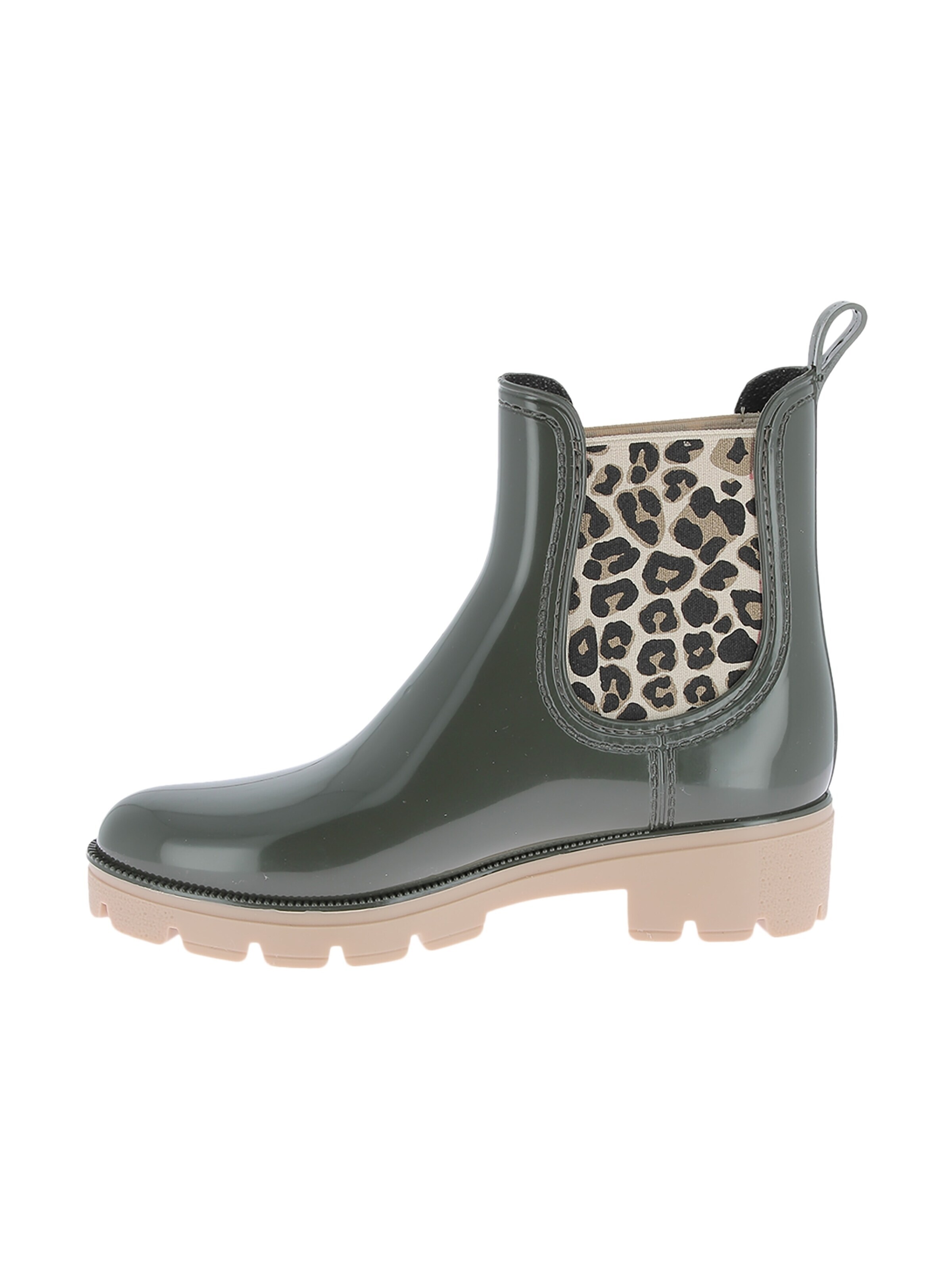 Les Tropéziennes Ankle Boots 'Noura-Stiefeletten zum Hineinschlüpfen von M. Berlarbi'‌ in Grün: Vorderseite