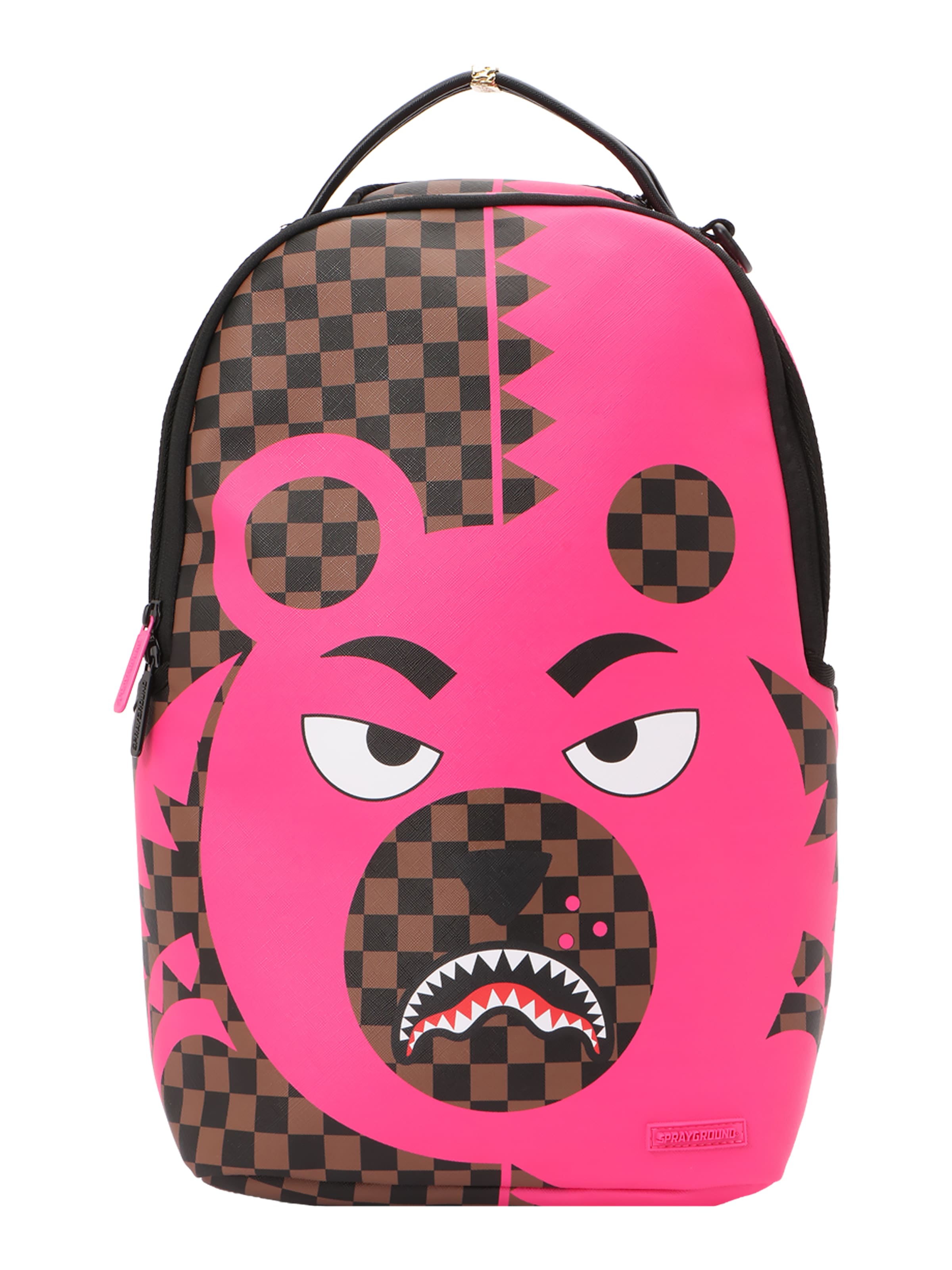 Sprayground Rugzak 'BEAR SHARK' in Roze: voorkant