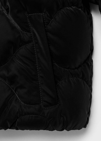 MANGO TEEN Winter Jacket 'Onion' in Black
