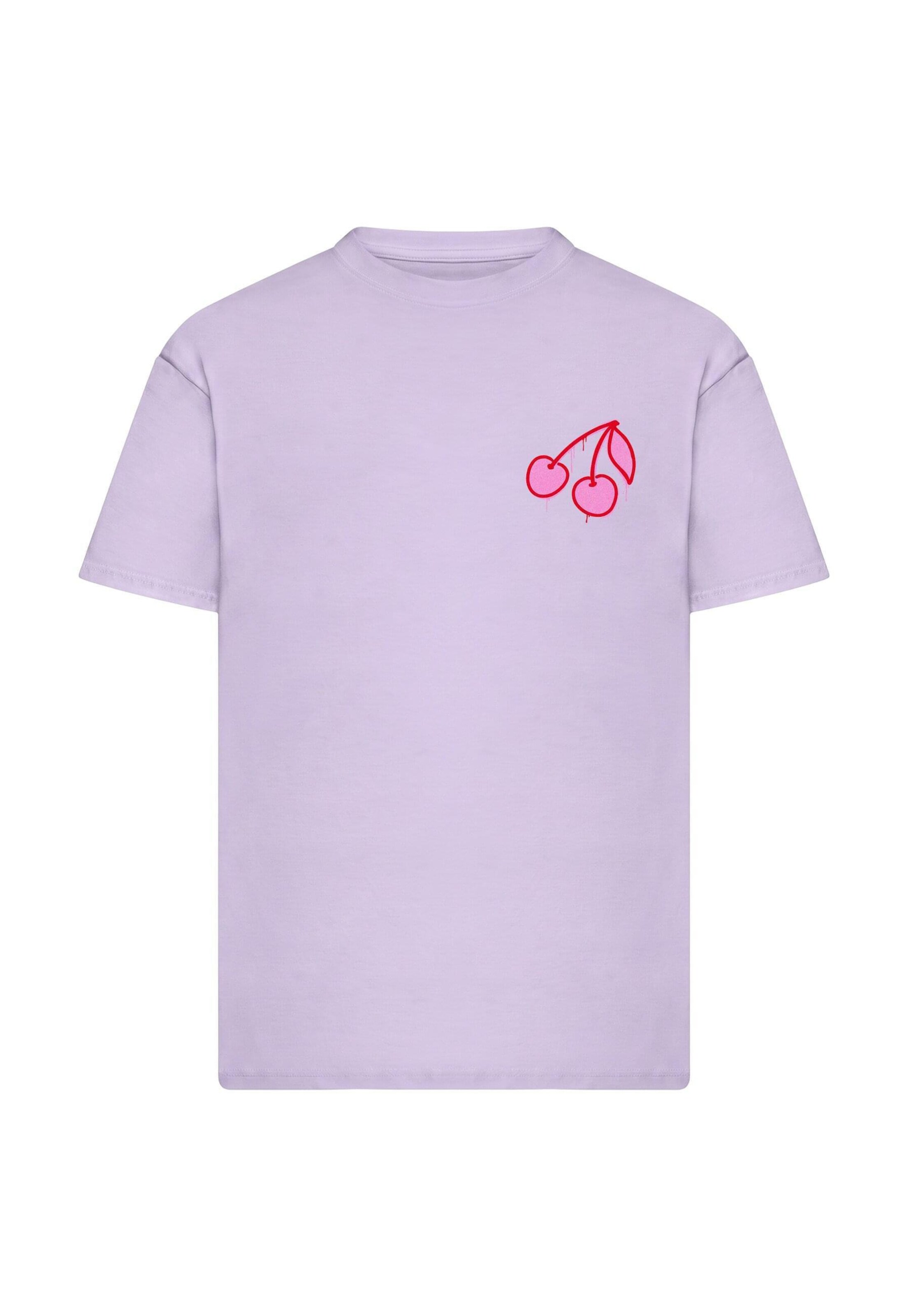 Mister Tee T-Shirt 'Pink Cherries' in Lila: Vorderseite