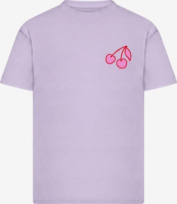 Mister Tee T-Shirt 'Pink Cherries' in Lila: Vorderseite