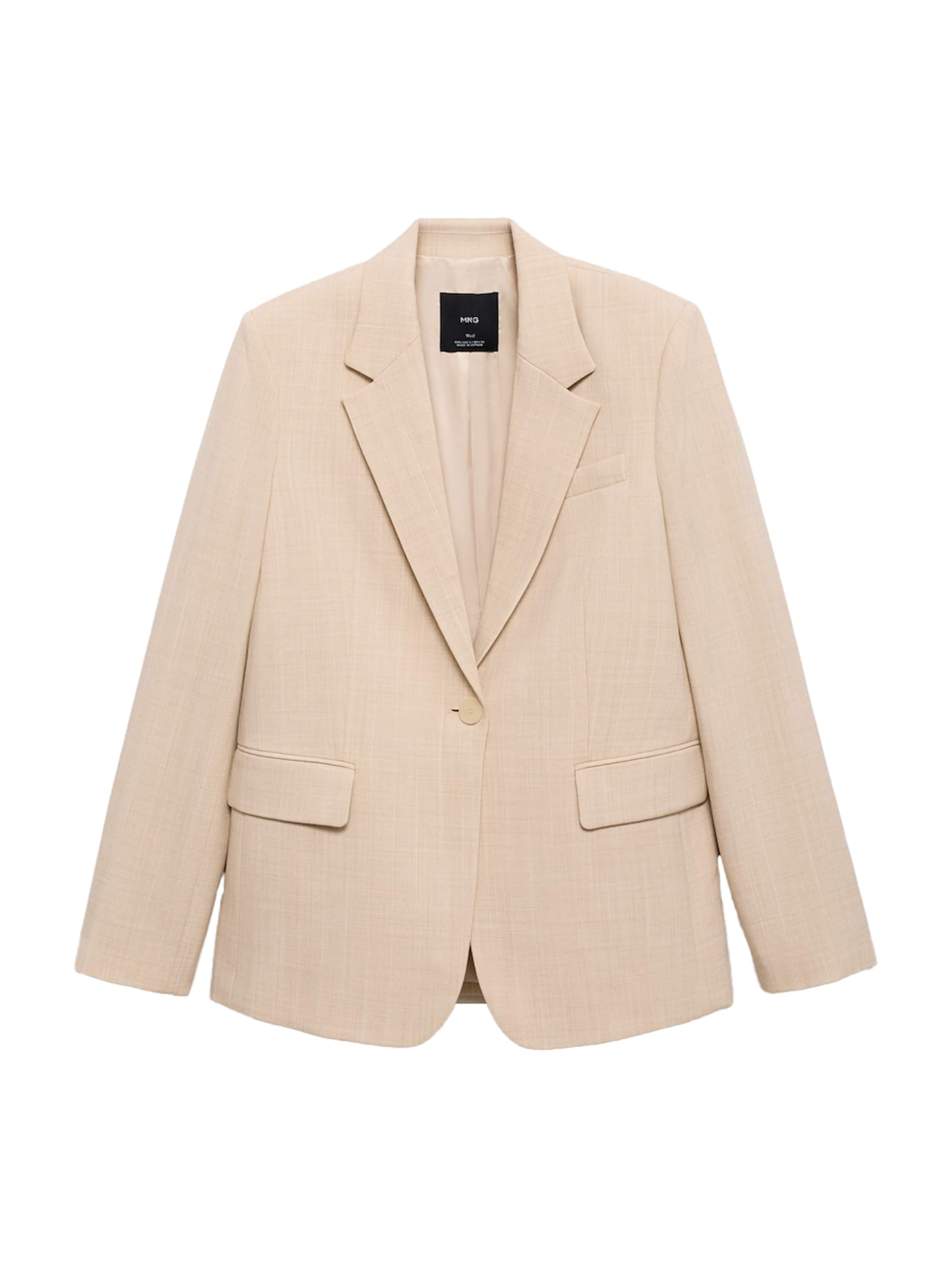 MANGO Blazer 'LOU' i beige: forside