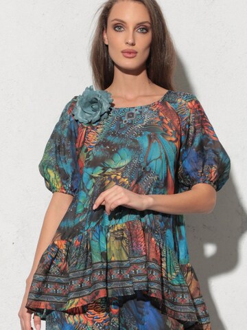 JIORO Bluse 'AMAZONIA' in Mischfarben