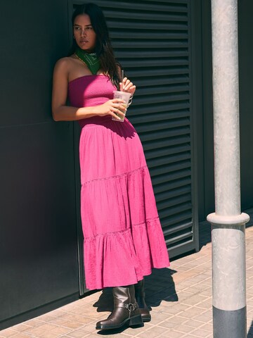Robe Bershka en rose : devant