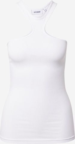 WEEKDAY Top in White: front