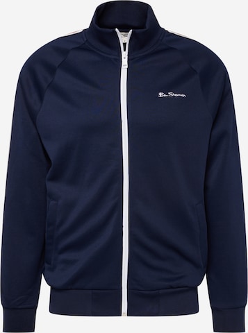 Ben Sherman Sweat jacket in Blue: front