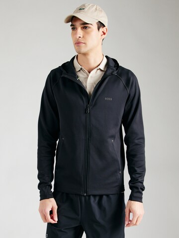 BOSS Sportssweatjakke 'Sicon Active' i sort: forside