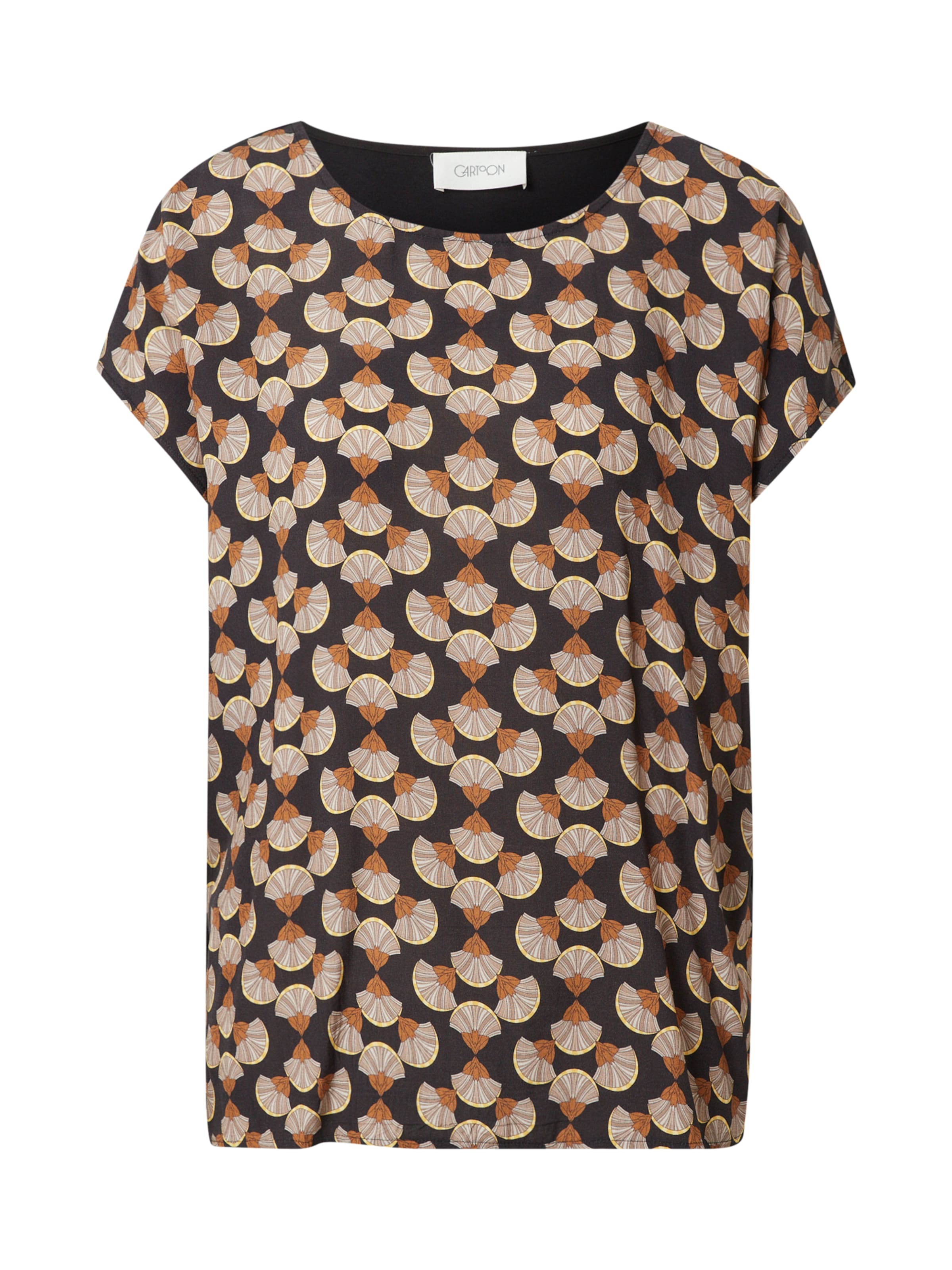 Frauen Große Größen Cartoon Bluse in Schwarz - AY55949 Frauen Große Größen Cartoon Bluse in Schwarz - AY55949