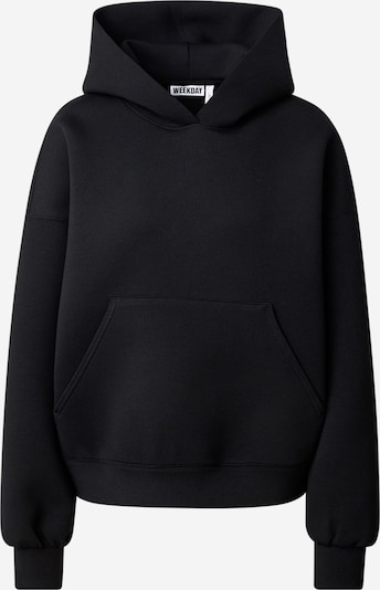WEEKDAY Collegepaita 'Petra' värissä musta, Tuotenäkymä