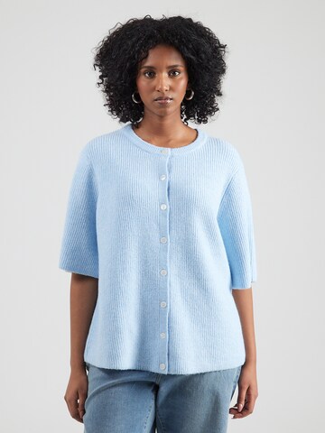 PIECES Curve Kardigan 'PCSILLY' w kolorze niebieski: przód