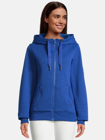 salzhaut Sweatvest 'Sööte' in Blauw: voorkant