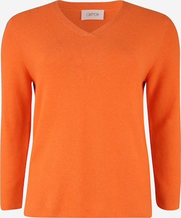 Cartoon Sweater in Orange: front