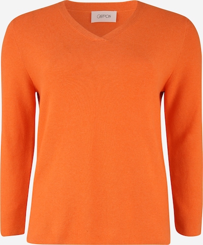Cartoon Pullover in dunkelorange, Produktansicht
