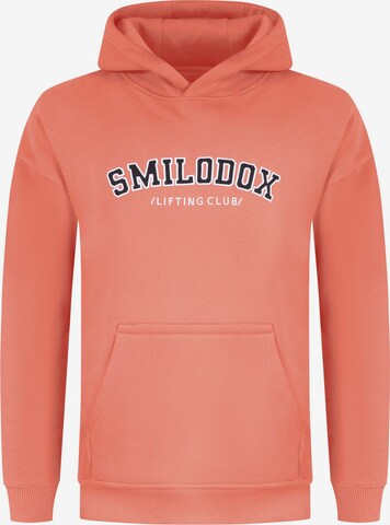 Smilodox Sweatshirt 'Harden' in Oranje: voorkant