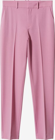 regular Pantaloni con piega frontale 'Boreal' di MANGO in rosa: frontale
