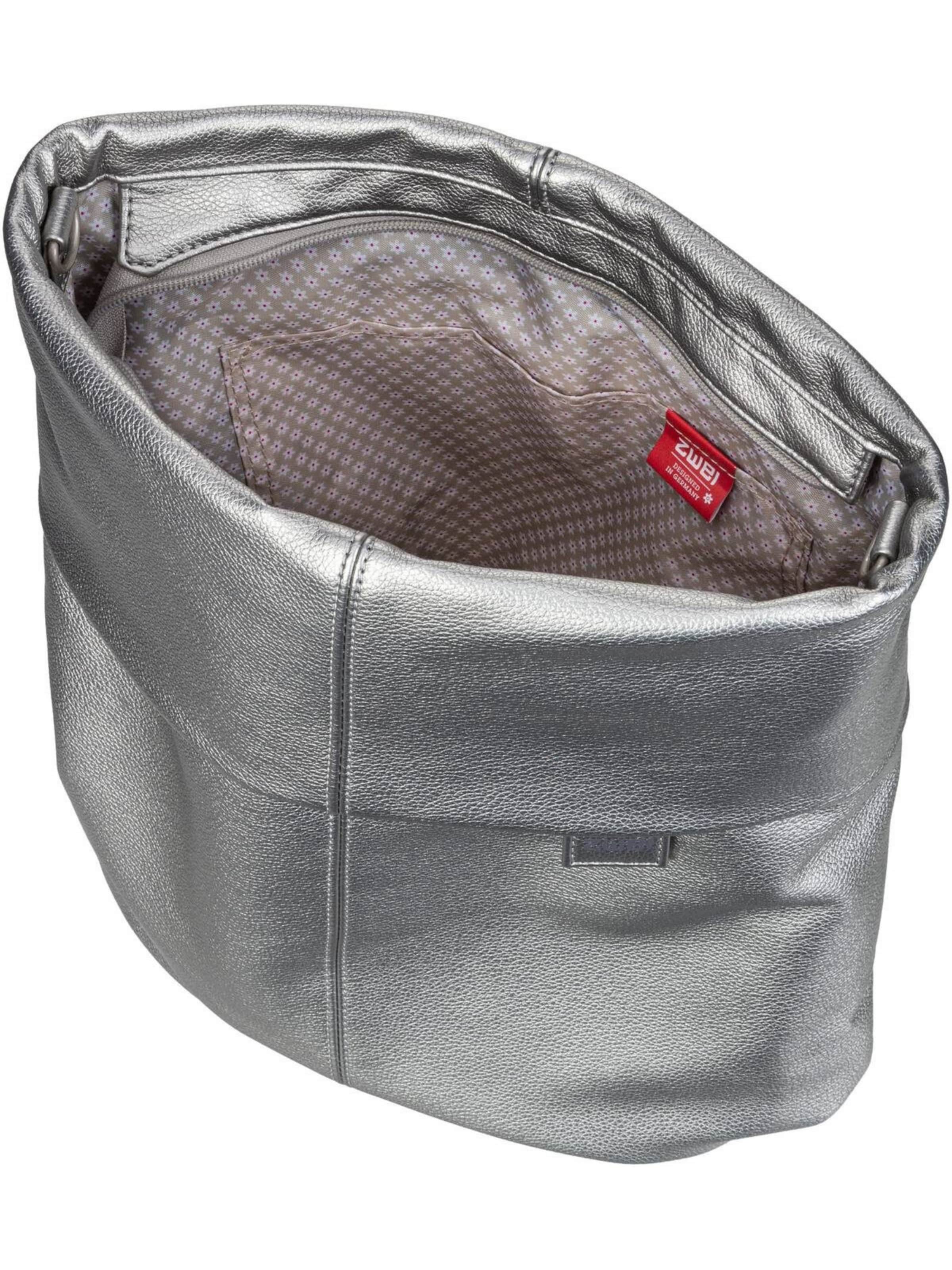 Sac bandoulière 'Mademoiselle' ZWEI en argent