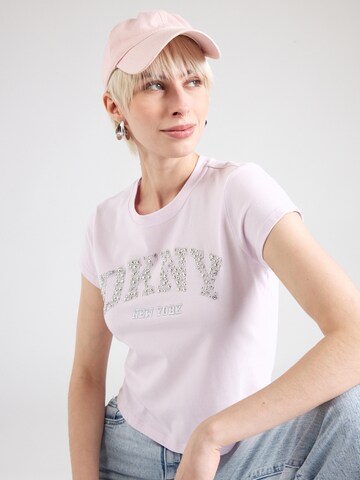 DKNY Μπλουζάκι σε ροζ: μπροστά