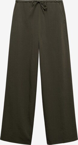 MANGO Zvonové kalhoty Kalhoty 'RIGA' – zelená: přední strana
