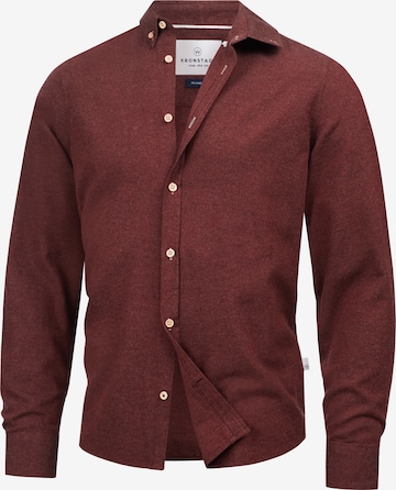 Kronstadt Button Up Shirt 'Johan Diego' in Red: front
