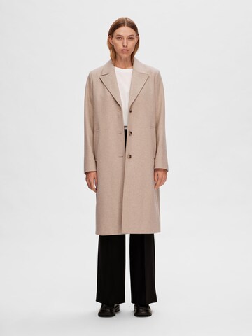 SELECTED FEMME Between-Seasons Coat 'ALMA' in Beige