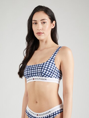 Tommy Hilfiger Underwear Bralette Bikini Top in Blue: front
