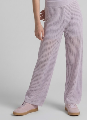 TOM TAILOR Wide leg Trousers in Purple: front