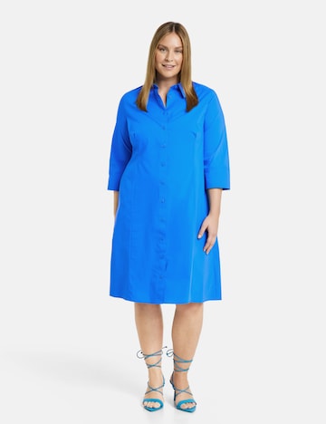 SAMOON - Vestido camisero en azul