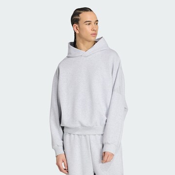 ADIDAS SPORTSWEAR Tepláková bunda 'Soft Lux' - Sivá: predná strana
