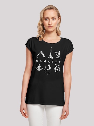 F4NT4STIC Shirt in Zwart: voorkant