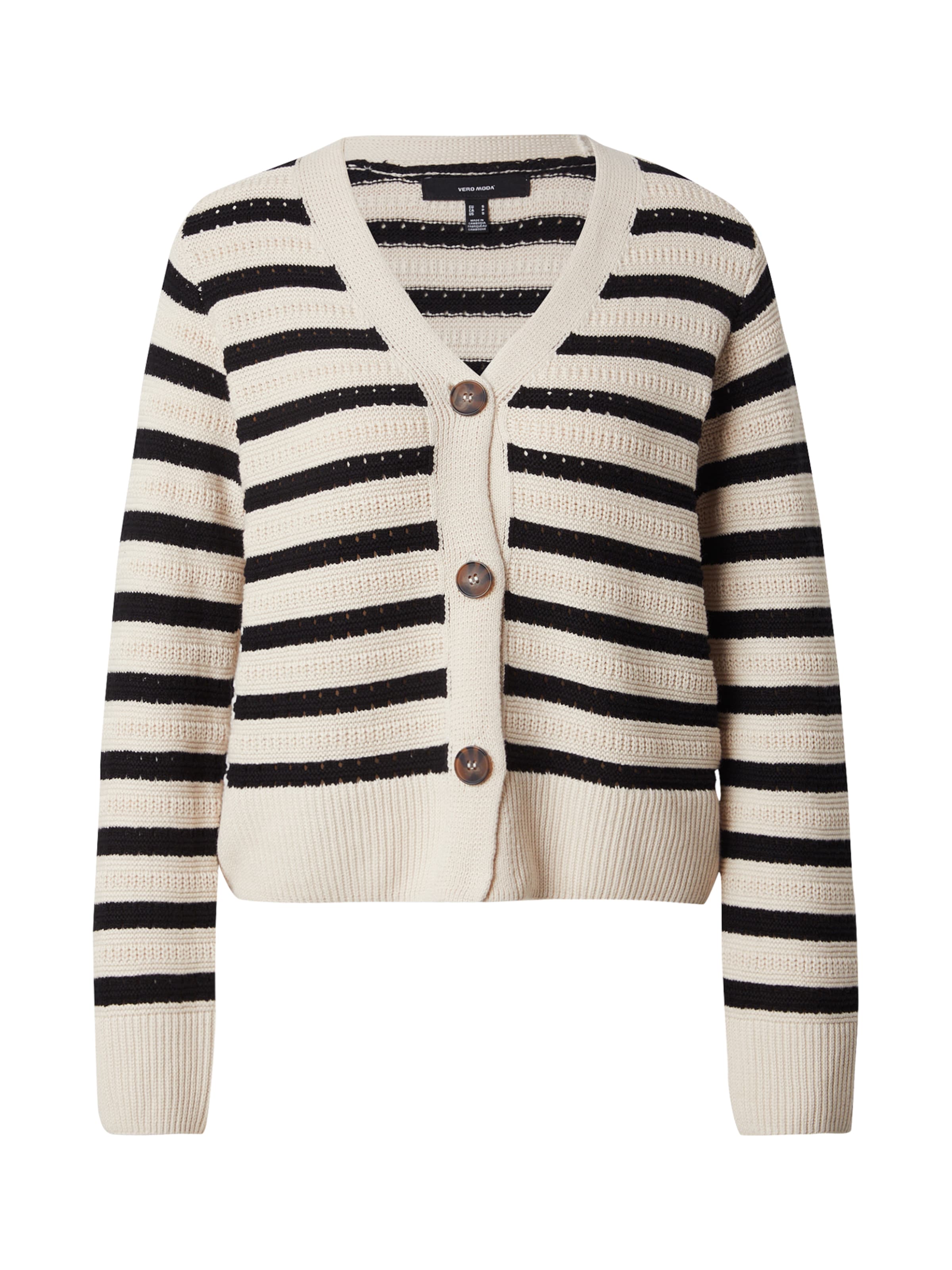 VERO MODA Knit cardigan 'VMCALLA' in Beige: front
