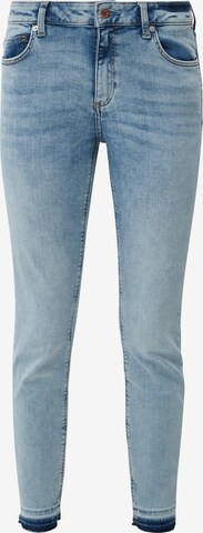 Coupe slim Jean QS en bleu : devant